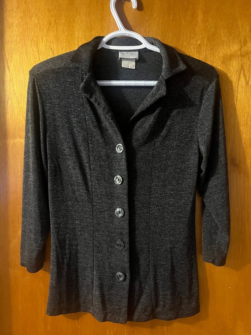 Woman’s Willi Smith Black Button-Up Cardigan Medium
